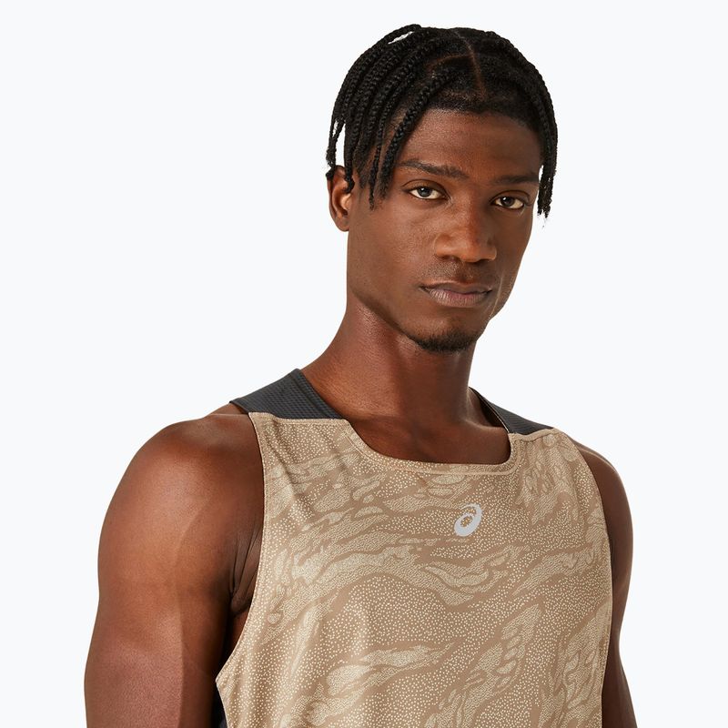 Koszulka do biegania męska ASICS Fujitrail Singlet pepper 4