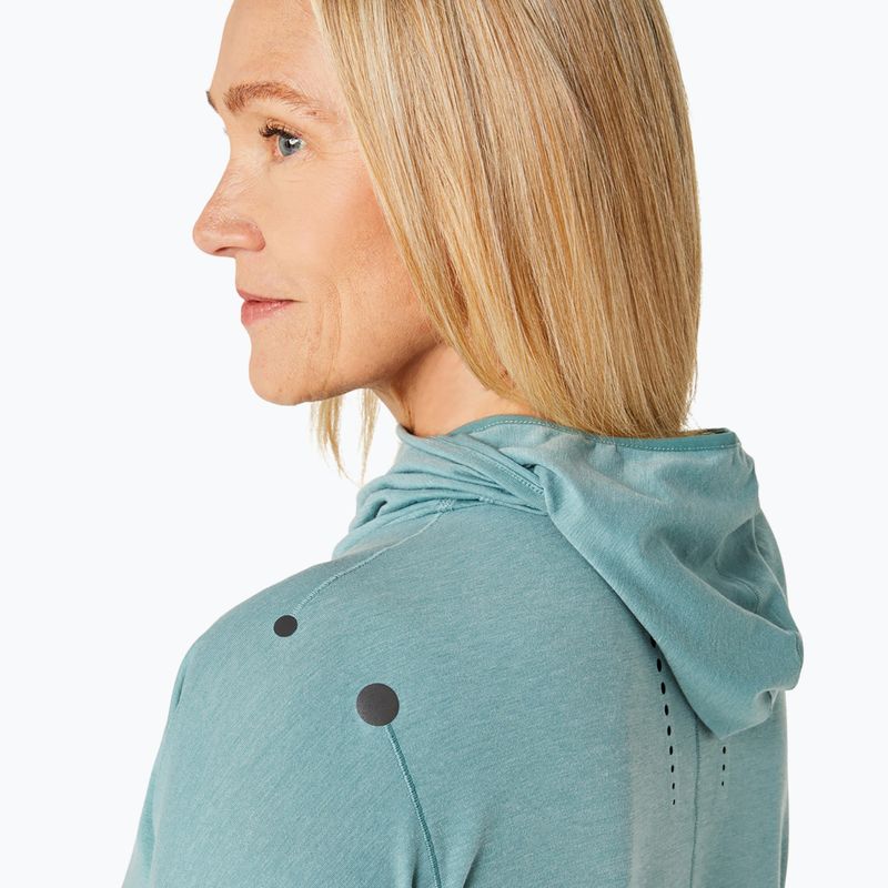 Bluza do biegania damska ASICS Metarun Winter LS Hoodie celadon 5