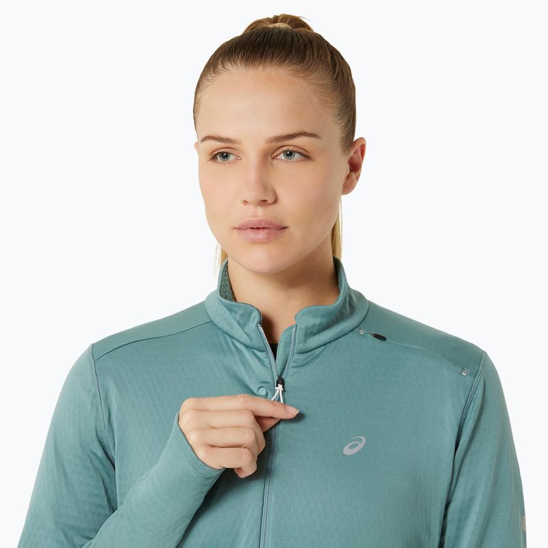 Bluza do biegania damska ASICS Road Winter 1/2 Zip Mid Layer celadon 4