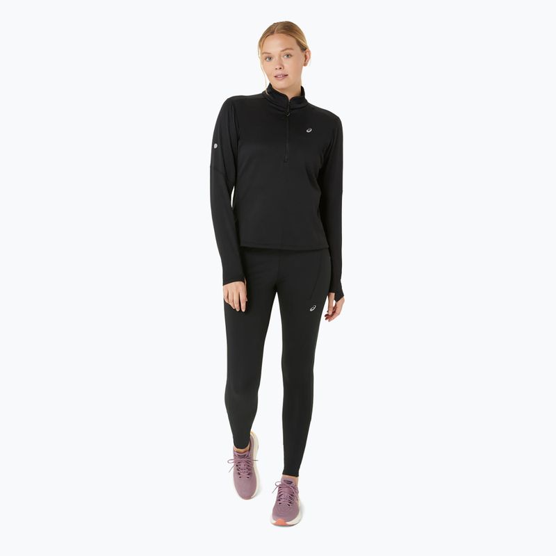 Bluza do biegania damska ASICS Road Winter 1/2 Zip Mid Layer performance black 2