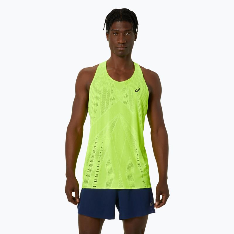 Tank top do biegania męski ASICS Metarun Singlet safety yellow