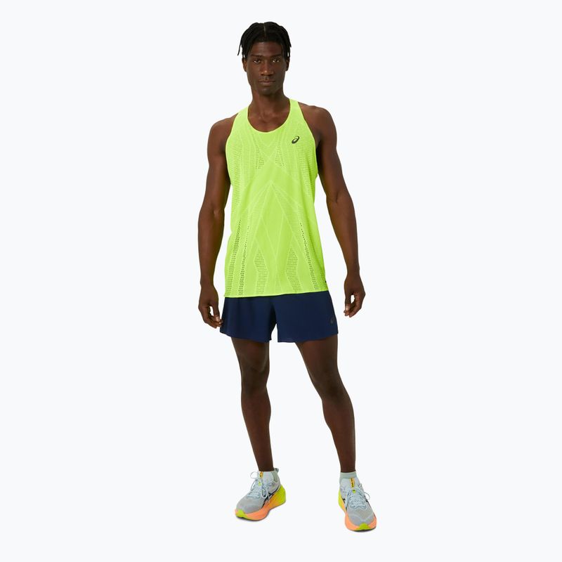 Tank top do biegania męski ASICS Metarun Singlet safety yellow 2