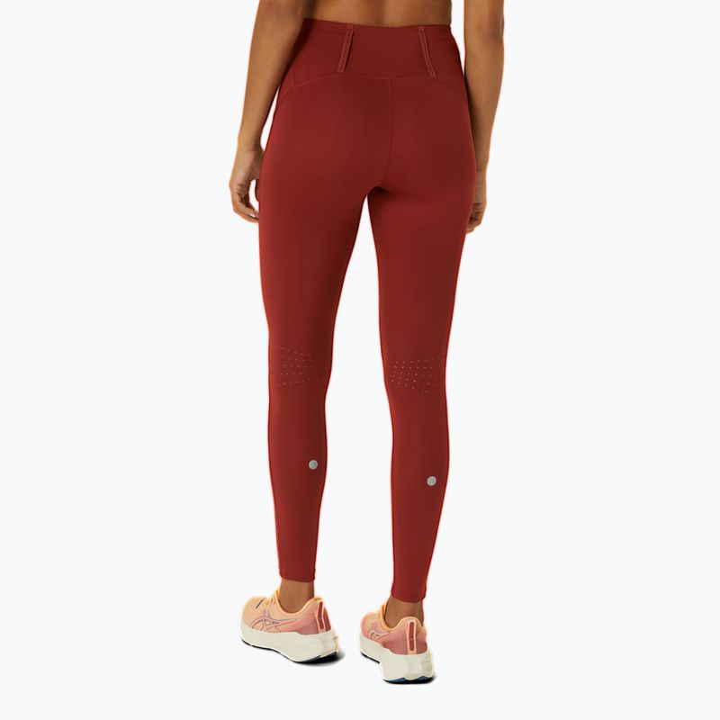 Legginsy do biegania damskie ASICS Road High Waist deep red 3