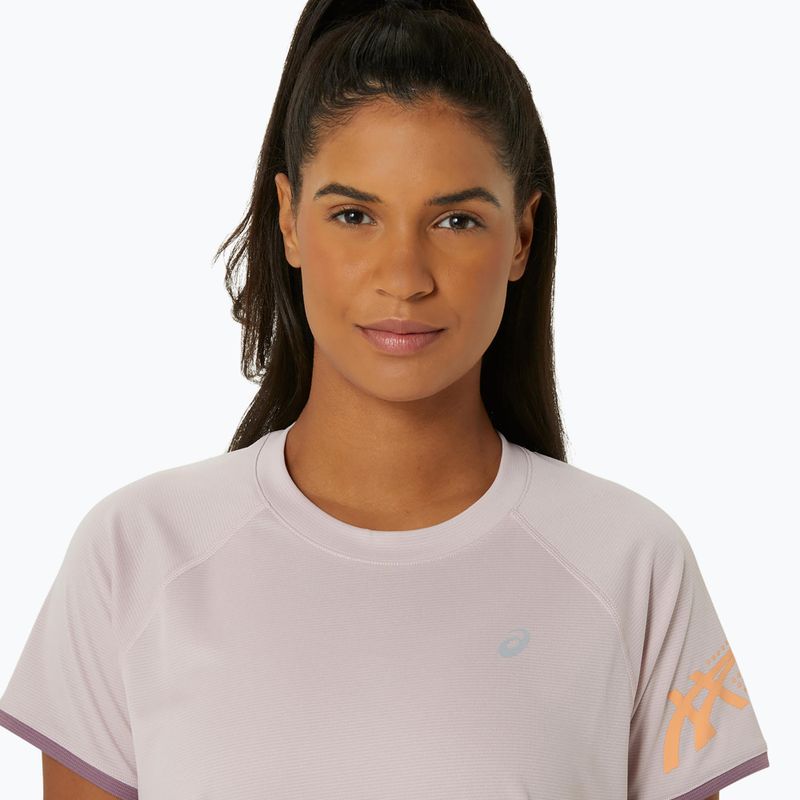 Koszulka do biegania damska ASICS Icon Top watershed rose 4