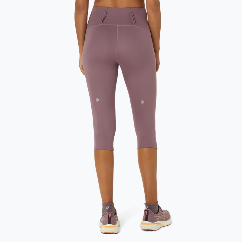 Legginsy do biegania damskie ASICS High Waist Capri dusty mauve 3