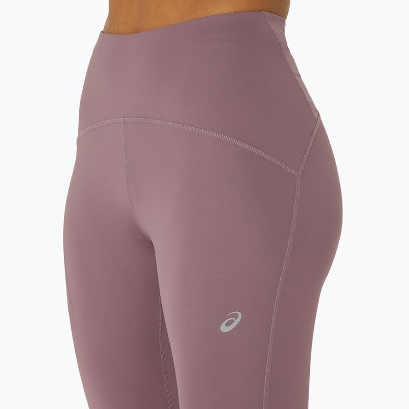 Legginsy do biegania damskie ASICS High Waist Capri dusty mauve 4