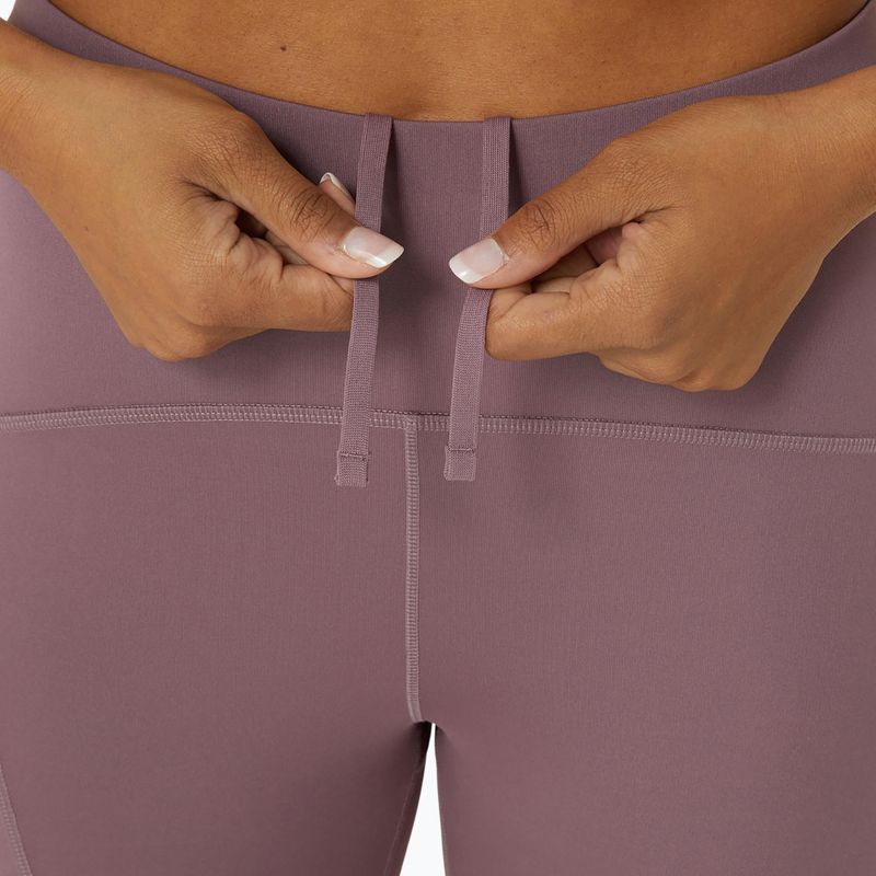 Legginsy do biegania damskie ASICS High Waist Capri dusty mauve 5