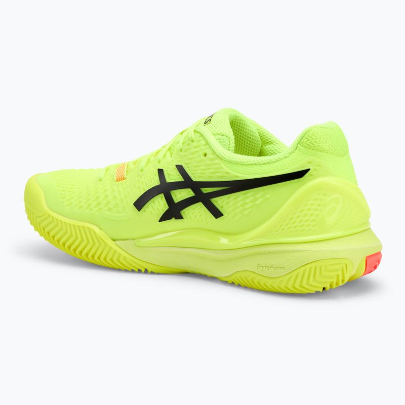 Buty do tenisa damskie ASICS Gel-Resolution 9 Clay Paris W safety yellow/black 3