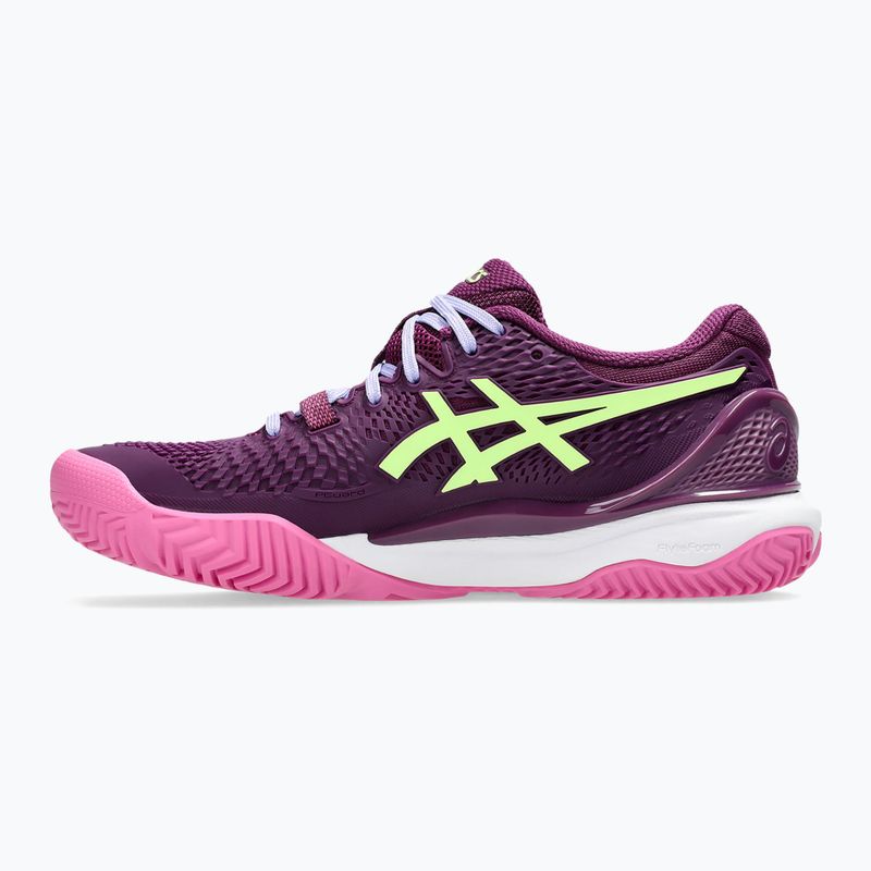 Buty do padla damskie ASICS Gel-Resolution 9 Padel W deep mauve/lime green 9