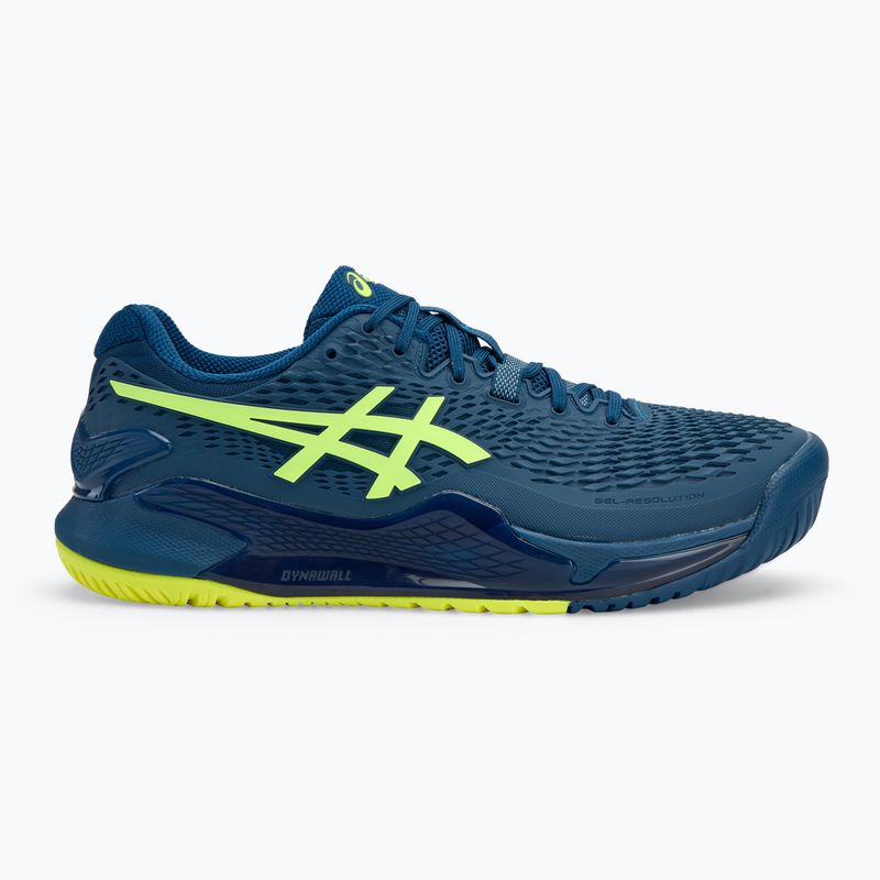 Buty do tenisa męskie ASICS Gel-Resolution 9 mako blue/safety yellow 2