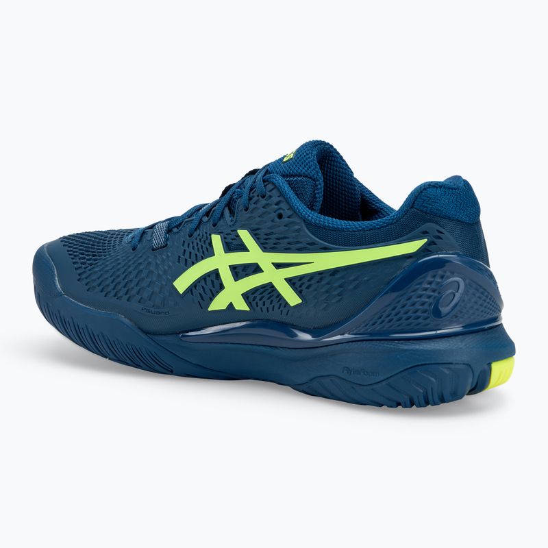 Buty do tenisa męskie ASICS Gel-Resolution 9 mako blue/safety yellow 3