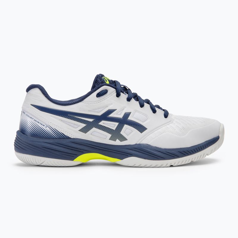 Buty do squasha męskie ASICS Gel-Court Hunter 3 white/blue expanse 2