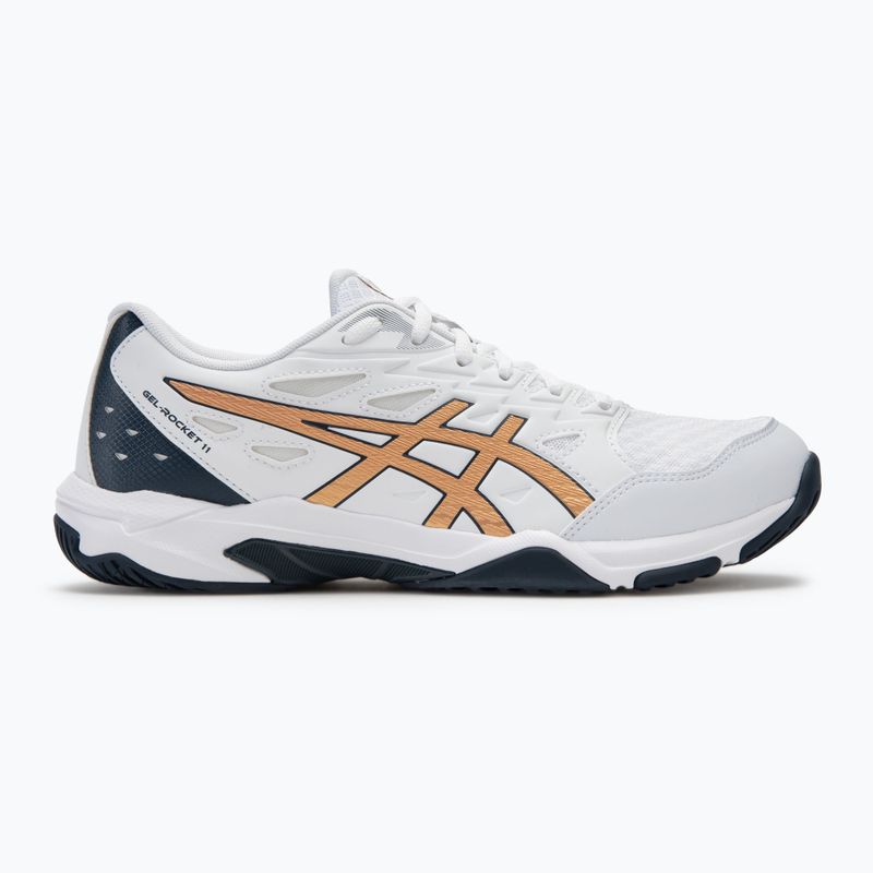 Buty męskie ASICS Gel-Rocket 11 white/pure gold 2