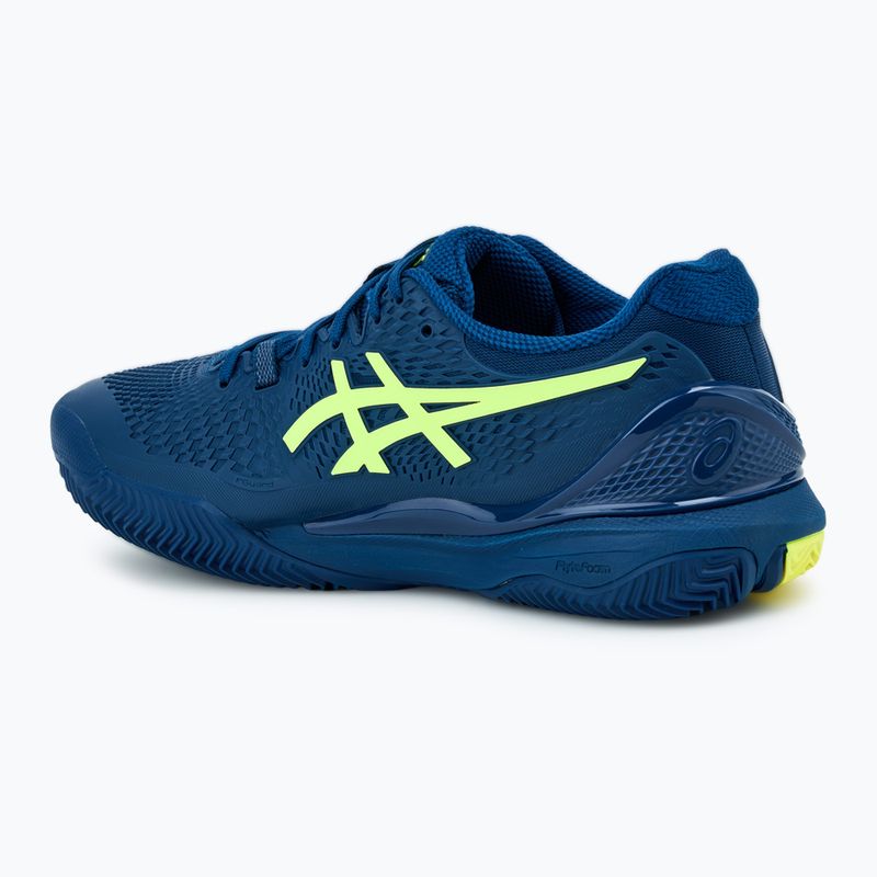 Buty do tenisa męskie ASICS Gel-Resolution 9 Clay mako blue/safety yellow 3