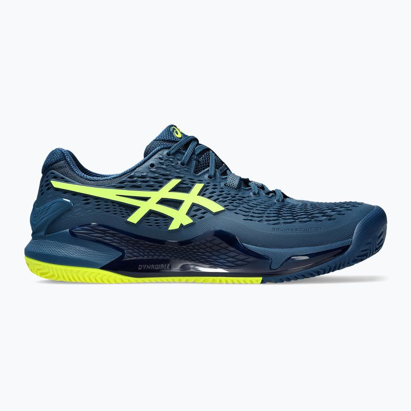 Buty do tenisa męskie ASICS Gel-Resolution 9 Clay mako blue/safety yellow 8