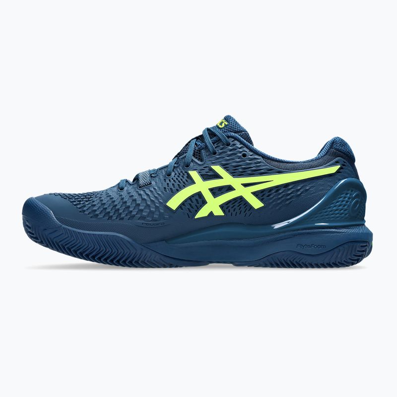 Buty do tenisa męskie ASICS Gel-Resolution 9 Clay mako blue/safety yellow 9