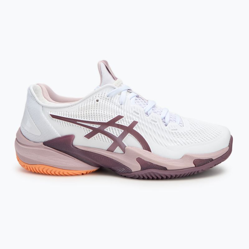 Buty do tenisa damskie ASICS Court FF 3 Clay white/watershed rose 2