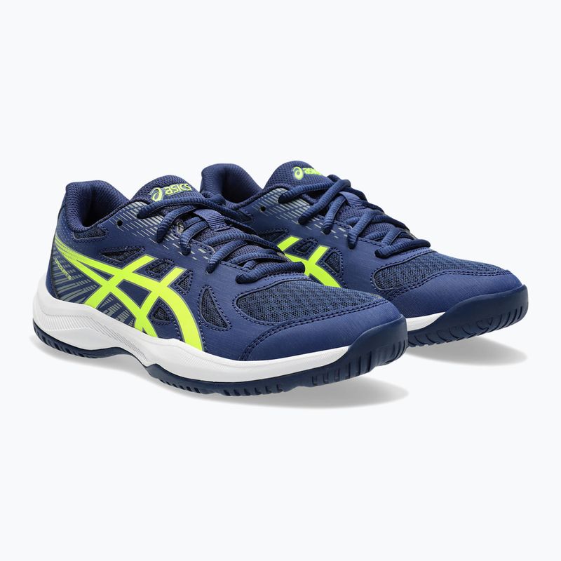 Buty dziecięce ASICS Upcourt 6 GS blue expanse/safety yellow 10