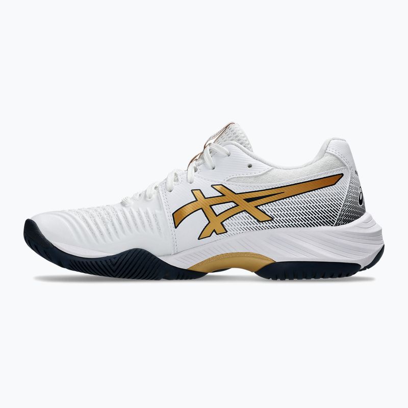 Buty damskie ASICS Netburner Ballistic FF 3 white/ pure gold 2