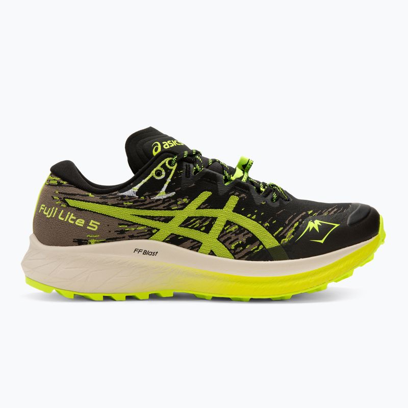 Buty do biegania męskie ASICS Fuji Lite 5 black/safety yellow 3