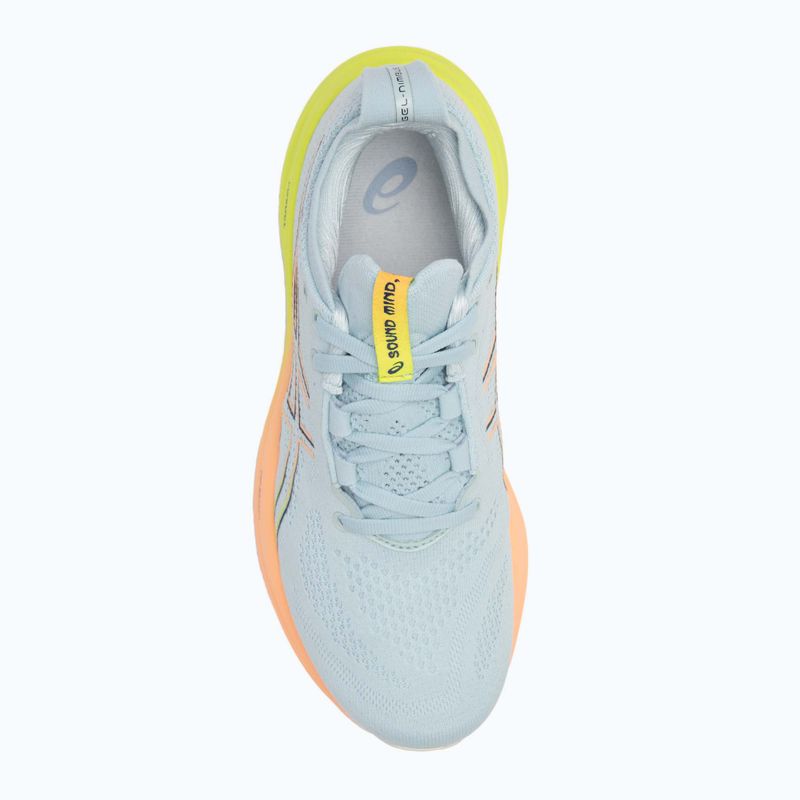 Buty do biegania damskie ASICS Gel-Nimbus 26 Paris cool grey/safety yellow 5