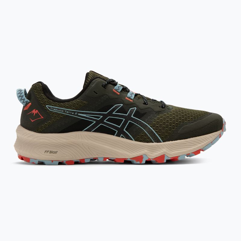 Buty do biegania męskie ASICS Trabuco Terra 2 smog green/smoke blue 2