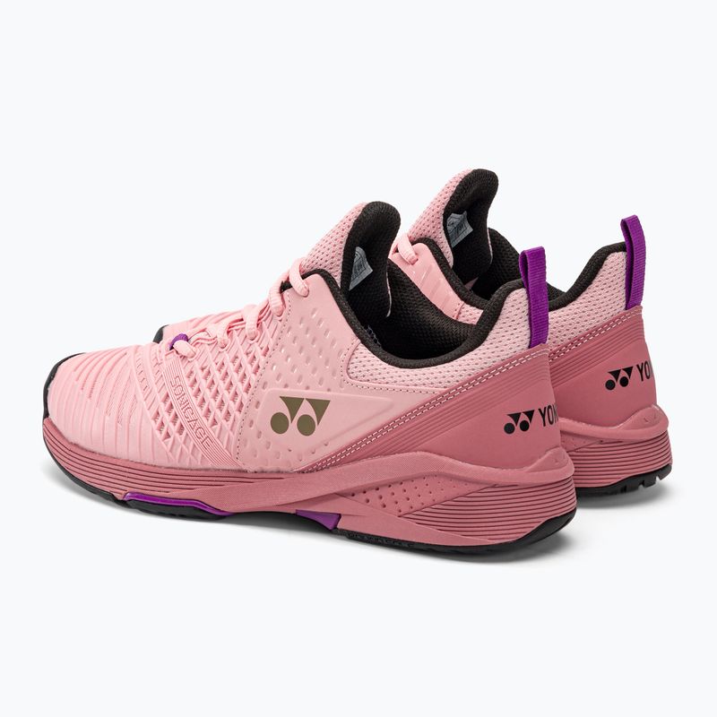Buty do tenisa damskie YONEX Sonicage 3 pink/beige 3
