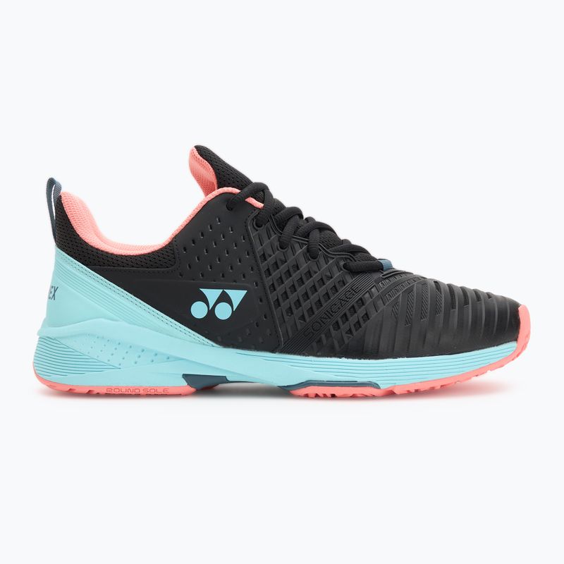 Buty do tenisa męskie YONEX Sonicage 3 CL black/sky blue 2