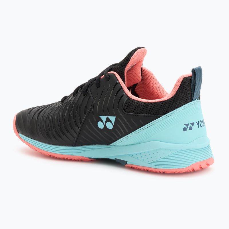 Buty do tenisa męskie YONEX Sonicage 3 CL black/sky blue 3