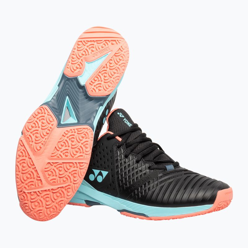 Buty do tenisa męskie YONEX Sonicage 3 CL black/sky blue 5