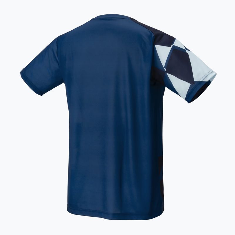Koszulka tenisowa męska YONEX 16744 Practice ink blue 2