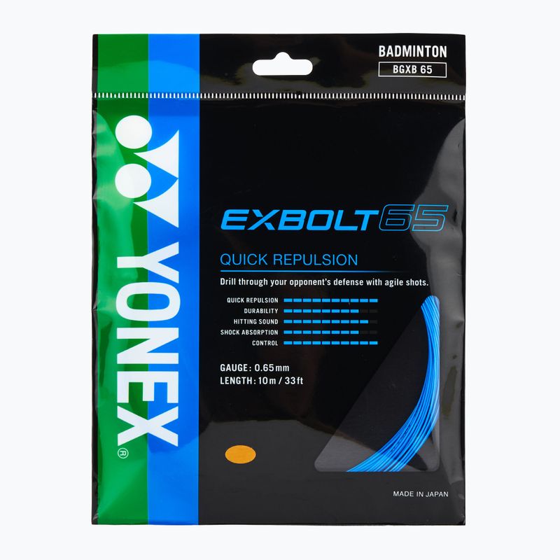 Naciąg badmintonowy YONEX Exbolt 65 Set 10 m blue