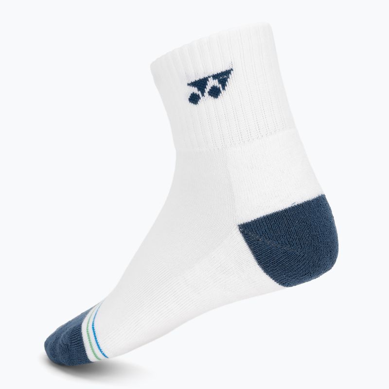 Skarpety YONEX 19236 Quarter 3 pary navy/white/green 5
