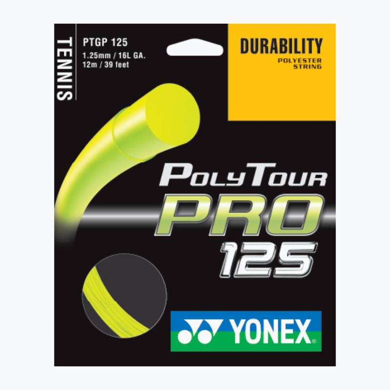 Naciąg tenisowy YONEX Poly Tour Pro 125 LE Set yellow 3