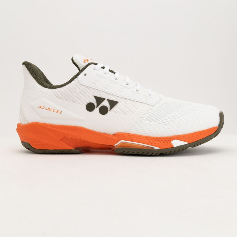 Buty do tenisa damskie YONEX Power Cushion Ad-Accel white/orange 2