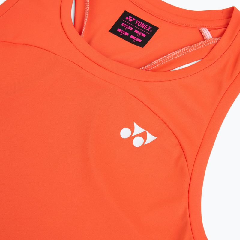 Koszulka tenisowa damska YONEX 16853 Practice Tank W cyber orange 3