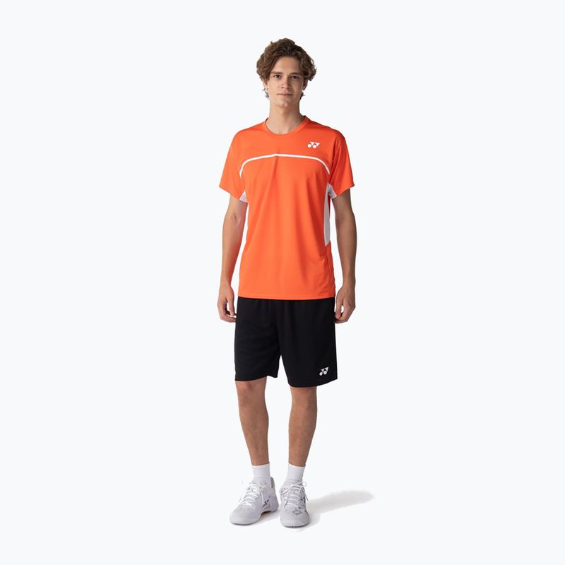 Koszulka męska YONEX 10726 Practice Crew Neck cyber orange 2