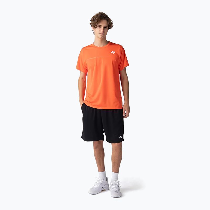 Koszulka tenisowa męska YONEX 10728 Crew Neck cyber orange 2