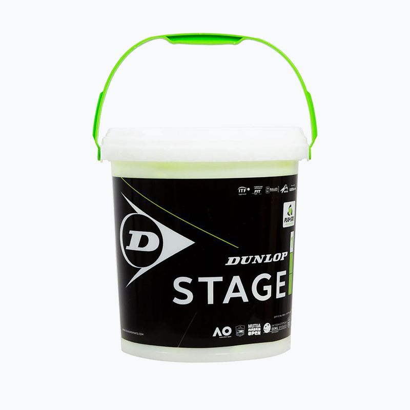 Piłki tenisowe dziecięce Dunlop Stage 1 60 szt. zielone 601342