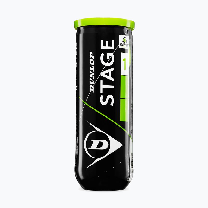 Piłki tenisowe Dunlop Stage 1 3 pack green 2