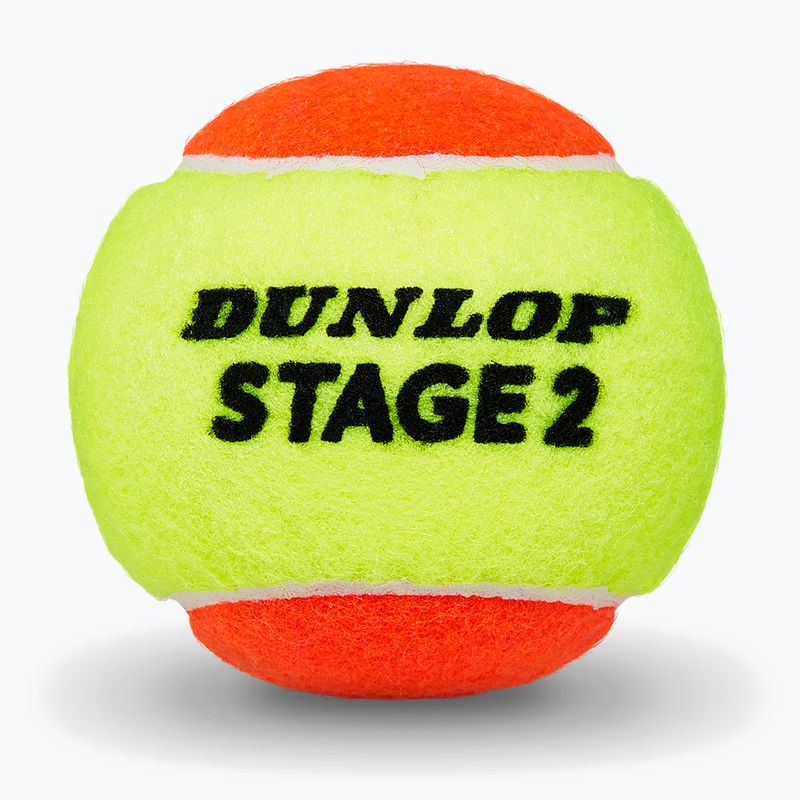 Piłki tenisowe Dunlop Stage 2 3 pack orange 3