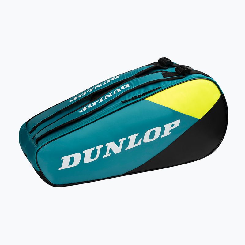 Torba tenisowa Dunlop SX-Club 6 RKT teal/black/yellow 2