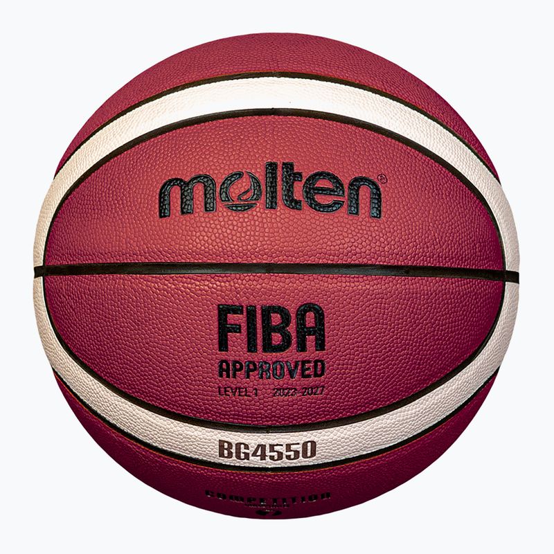 Piłka do koszykówki Molten B6G4550 FIBA brown rozmiar 6