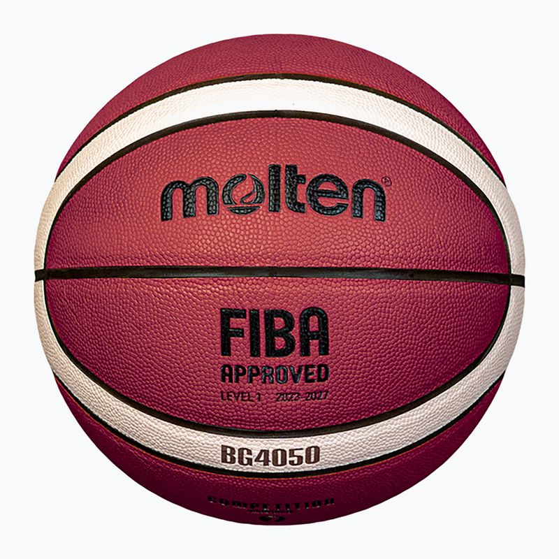 Piłka do koszykówki Molten B5G4050 FIBA brown rozmiar 5