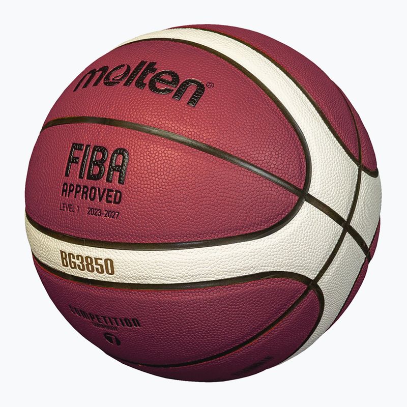 Piłka do koszykówki Molten B7G3850 FIBA brown rozmiar 7 3