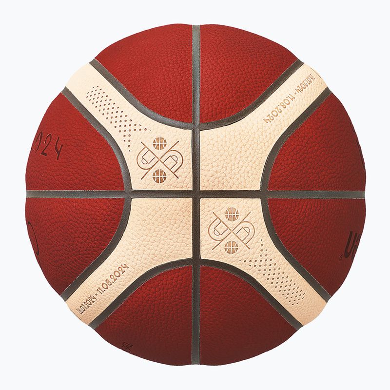 Piłka do koszykówki Molten B7G5000-S4F FIBA brown rozmiar 7 2