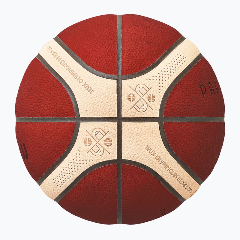 Piłka do koszykówki Molten B7G5000-S4F FIBA brown rozmiar 7 3