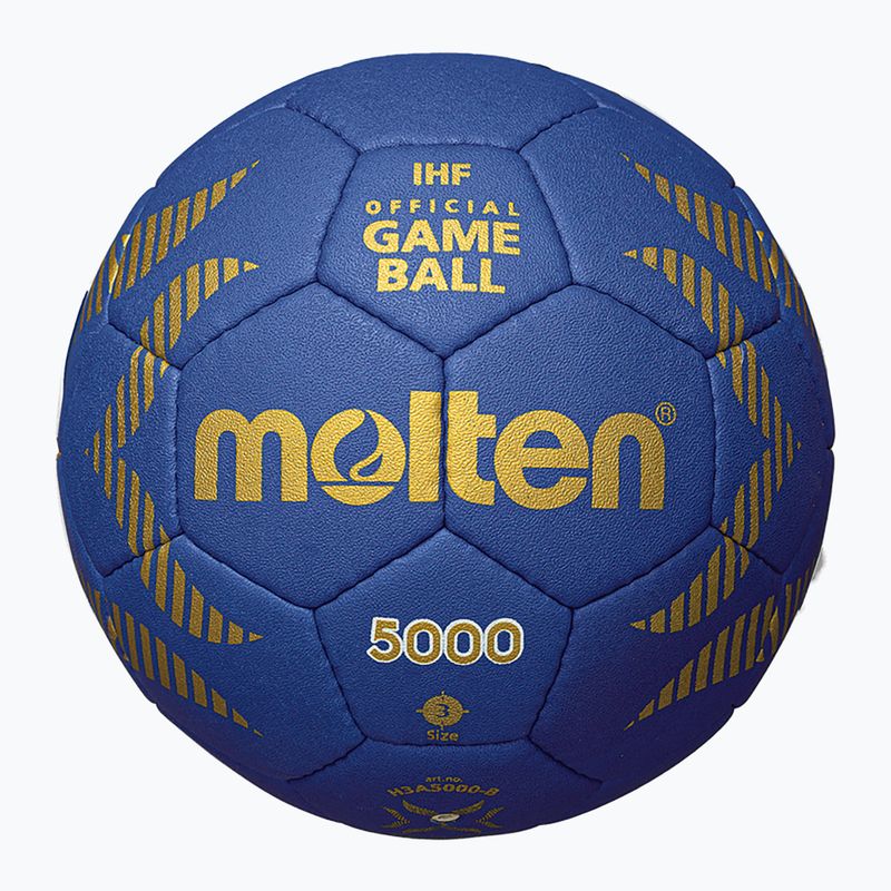 Piłka do piłki ręcznej Molten H2A5000-B IHF OFFICIAL BALL blue rozmiar 2 3