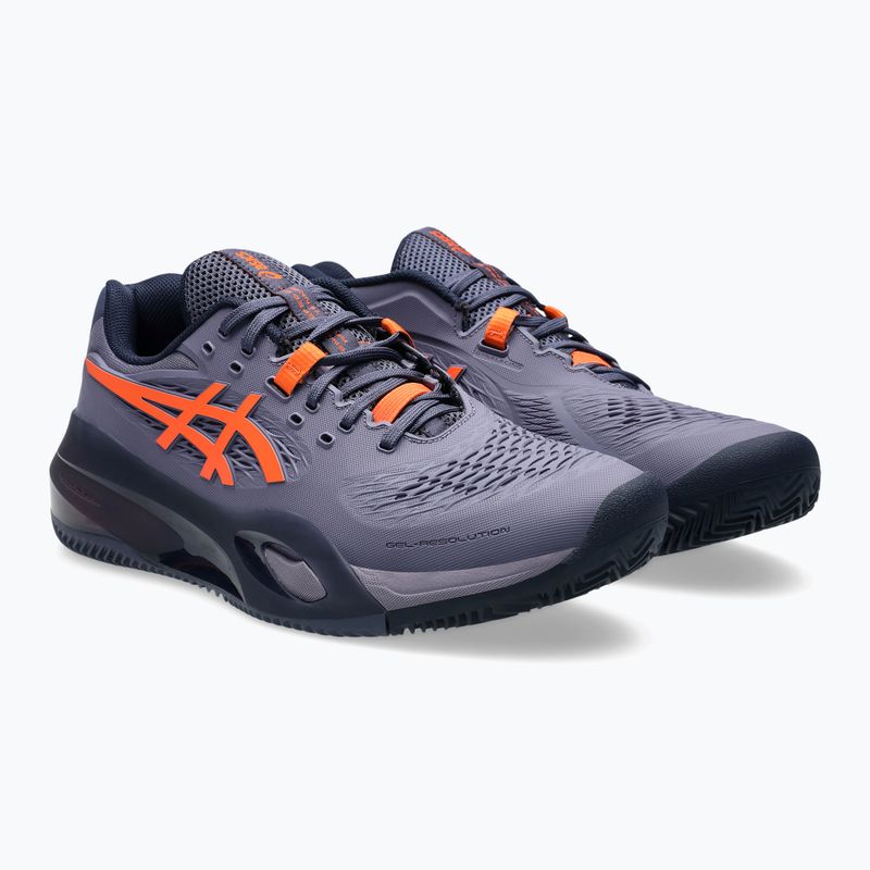 Buty do tenisa męskie ASICS Gel-Resolution X Clay greyish purple/ nova orange 10