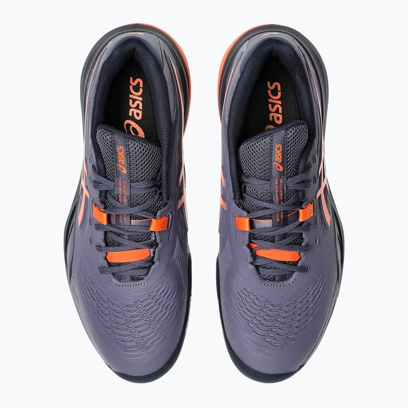 Buty do tenisa męskie ASICS Gel-Resolution X Clay greyish purple/ nova orange 12